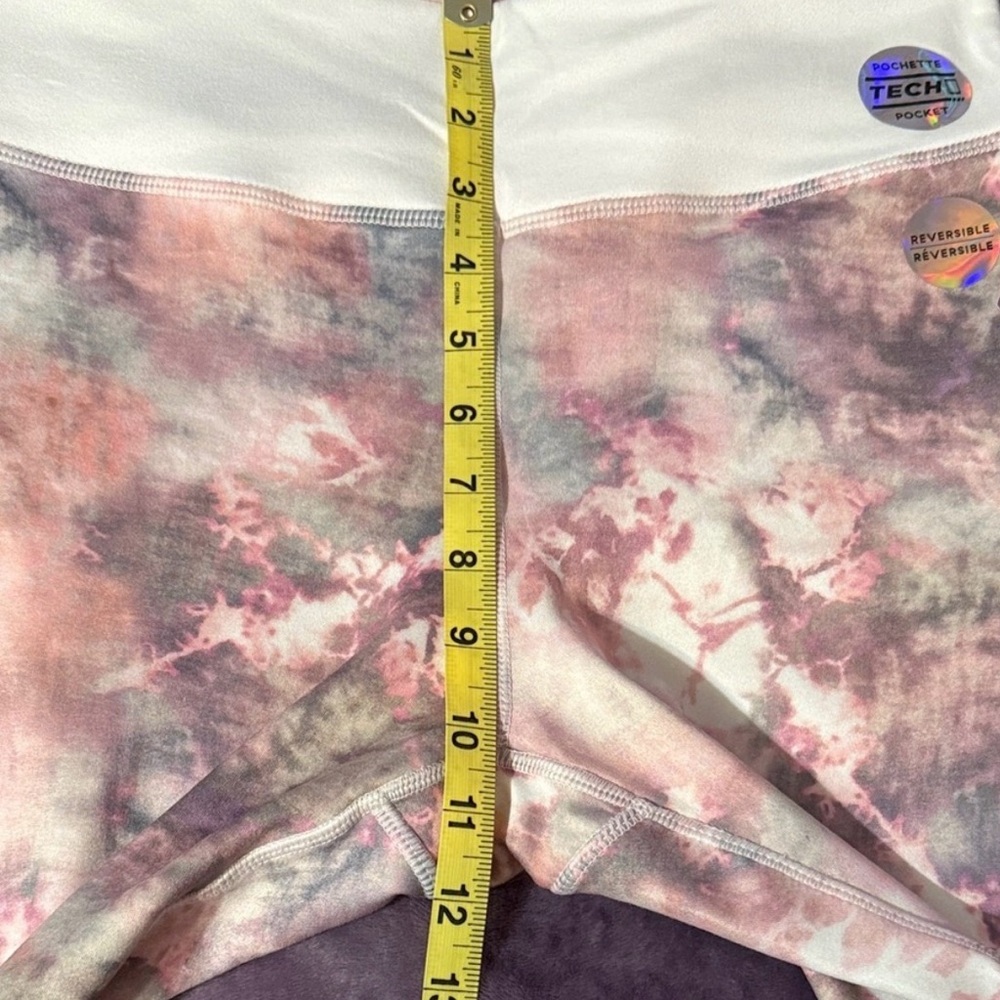 Ardene Pastel Pink, Cream & Gray Tie-Dye Capri Leggings NWT - Picture 8 of 16